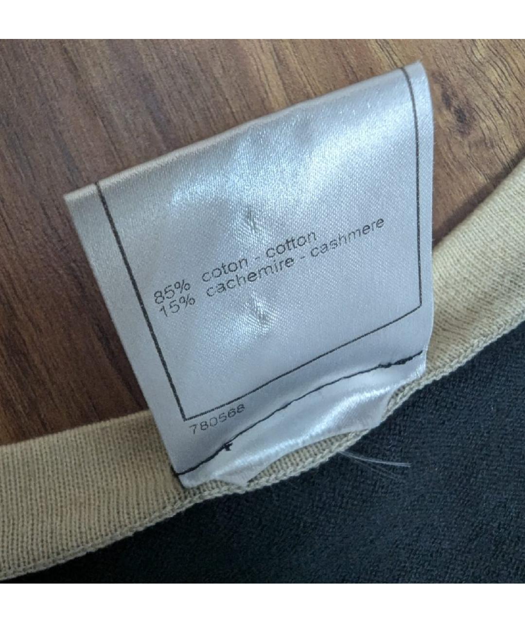 CHANEL Черная кашемировая майка, фото 4