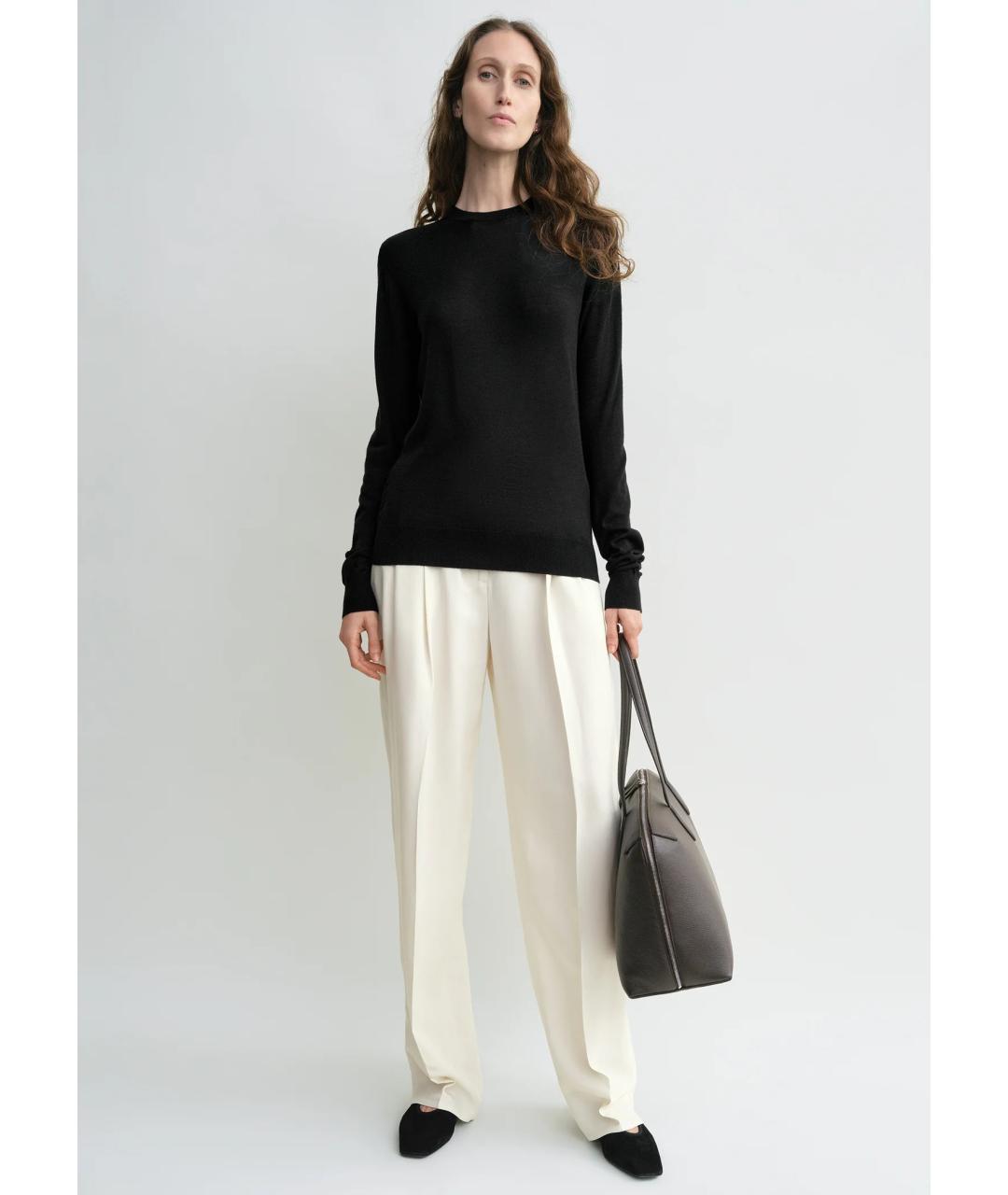 TOTEME Черный шерстяной джемпер / свитер, фото 2