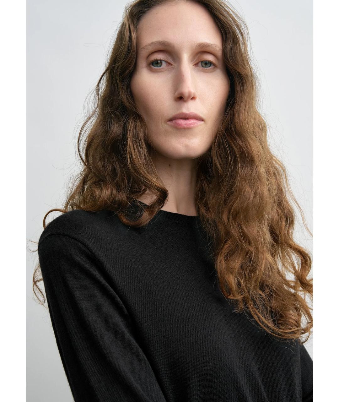 TOTEME Черный шерстяной джемпер / свитер, фото 5