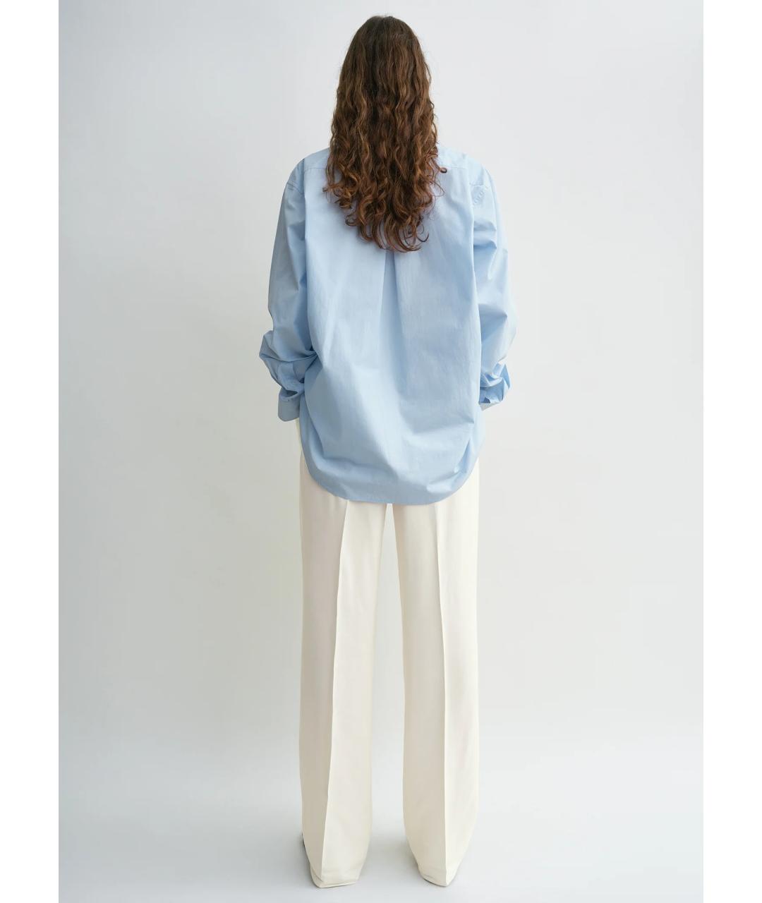 TOTEME Голубая хлопковая рубашка, фото 4