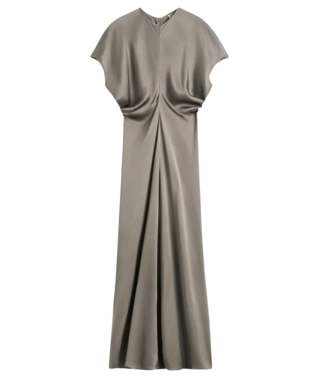 TOTEME Бежевое вискозное повседневное платье, фото 1