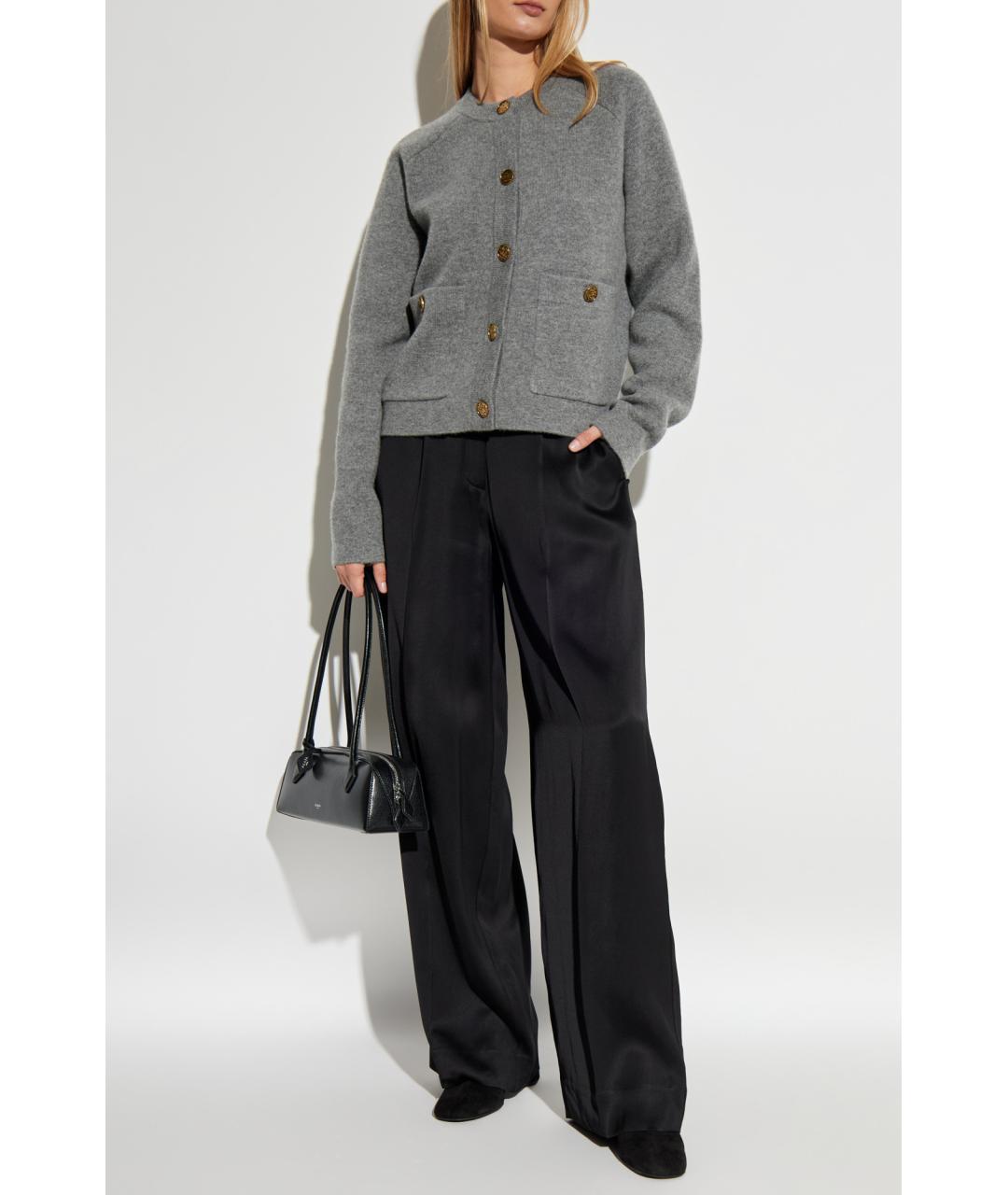 TOTEME Серый шерстяной кардиган, фото 2