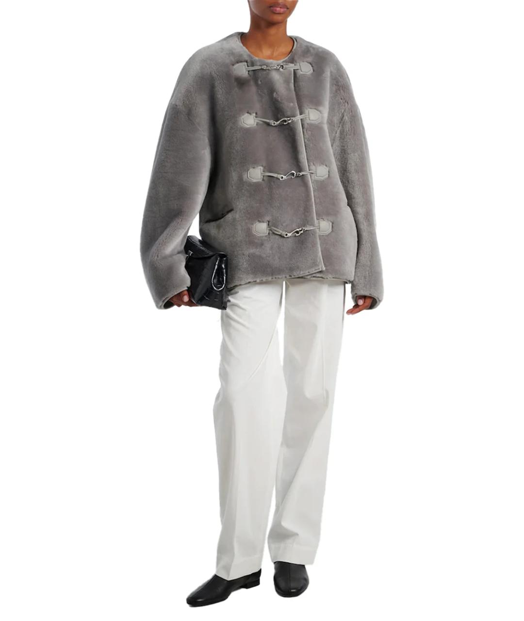 TOTEME Серая шуба, фото 4