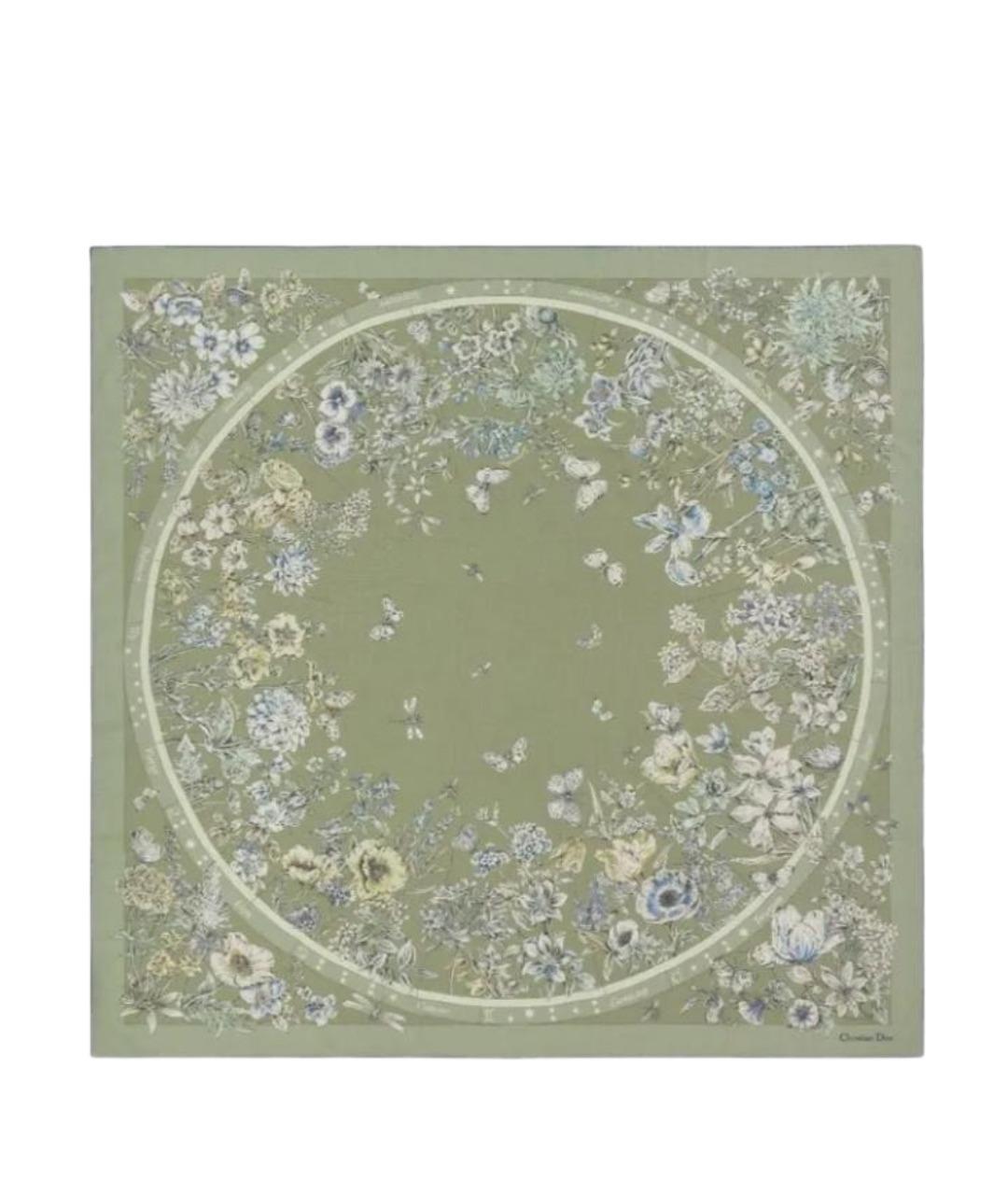 CHRISTIAN DIOR Зеленый платок, фото 1