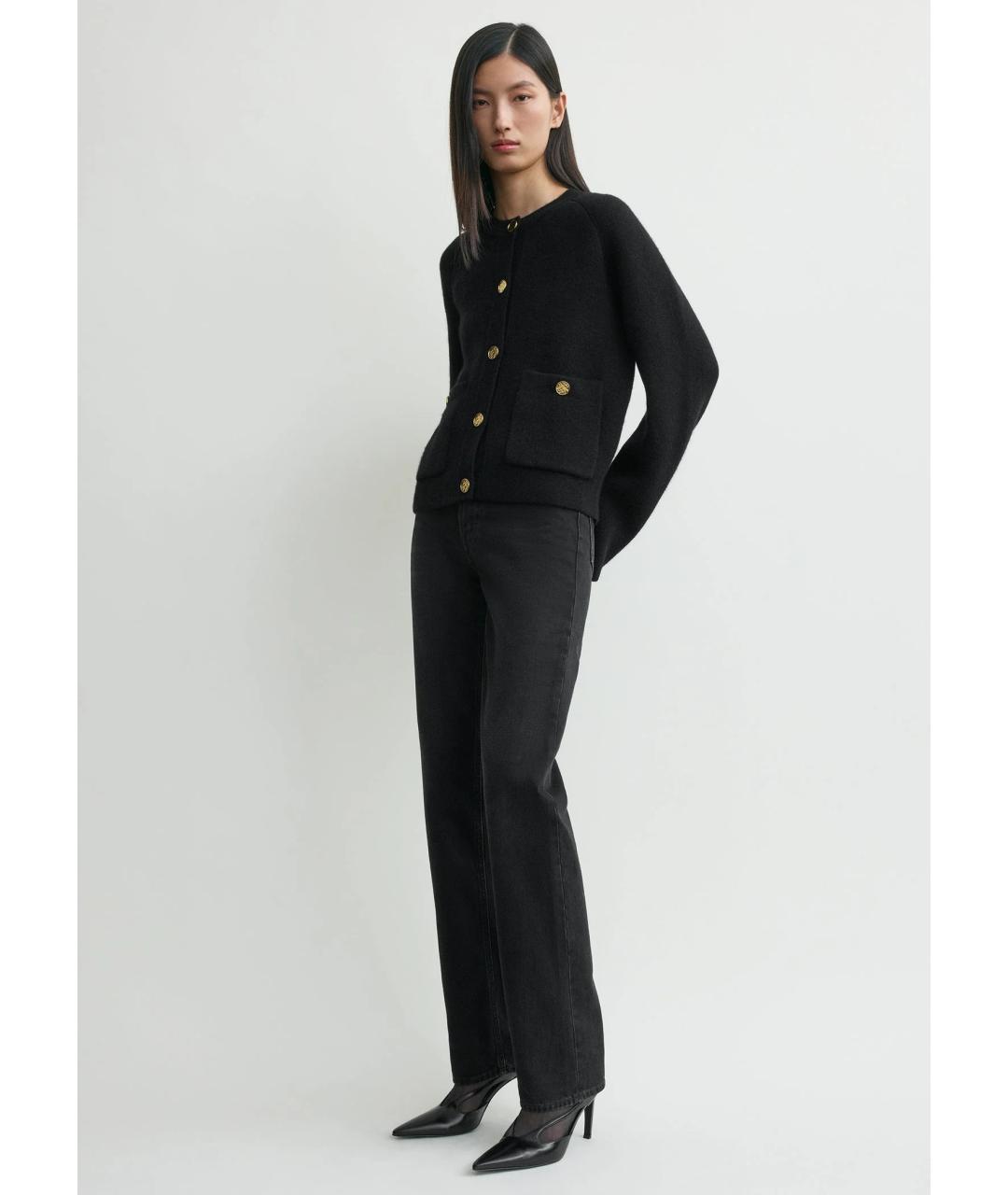 TOTEME Черный кашемировый кардиган, фото 3