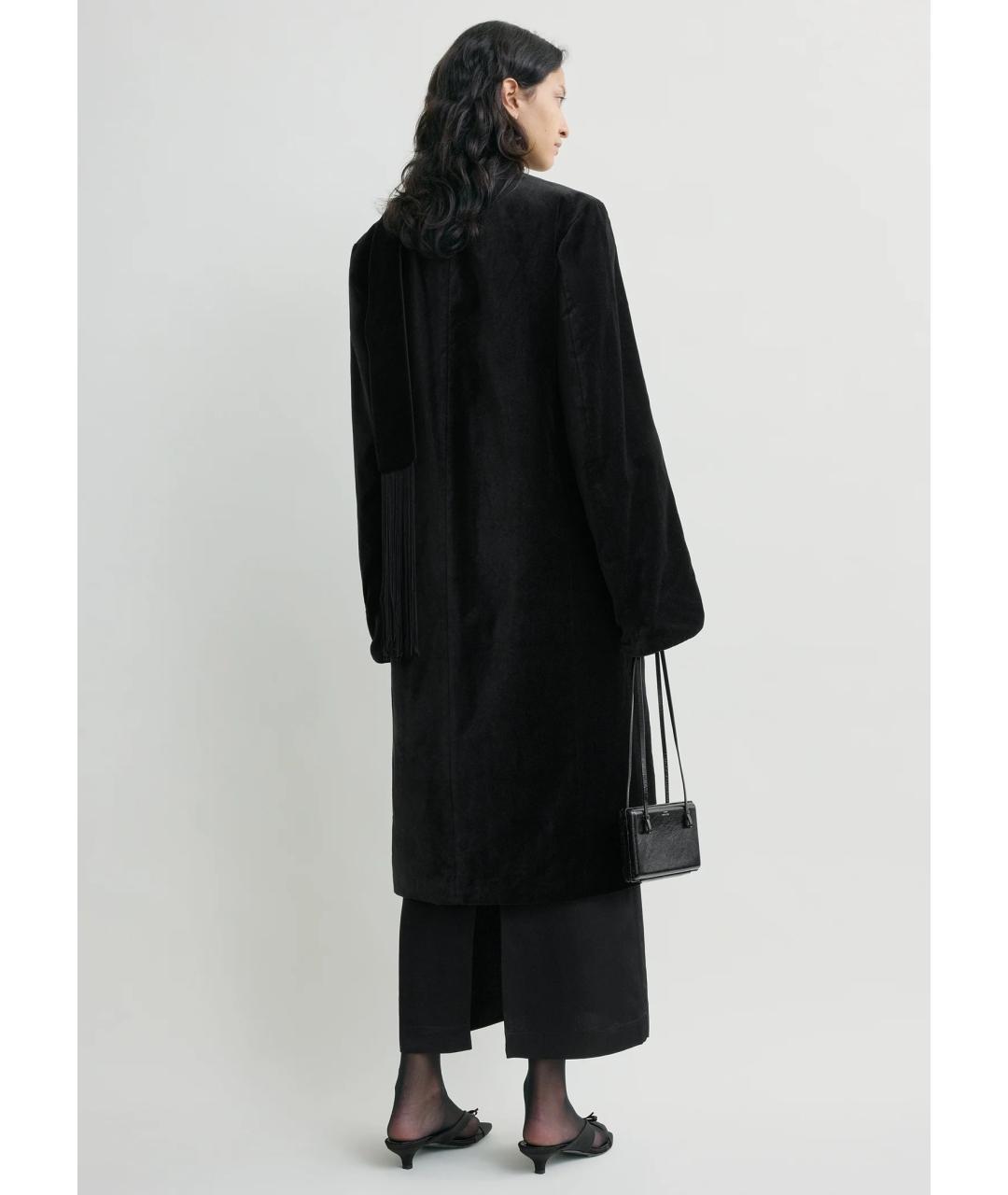 TOTEME Черное хлопковое пальто, фото 4