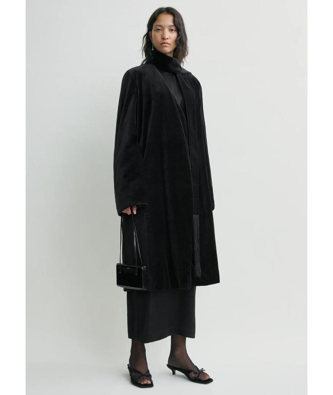 TOTEME Черное хлопковое пальто, фото 2