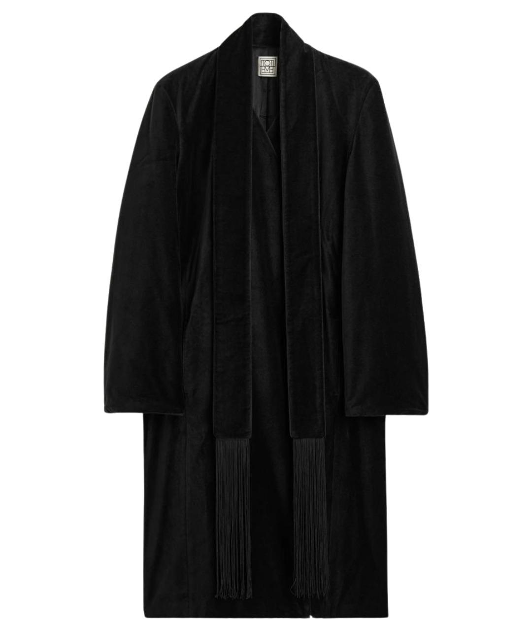 TOTEME Черное хлопковое пальто, фото 1