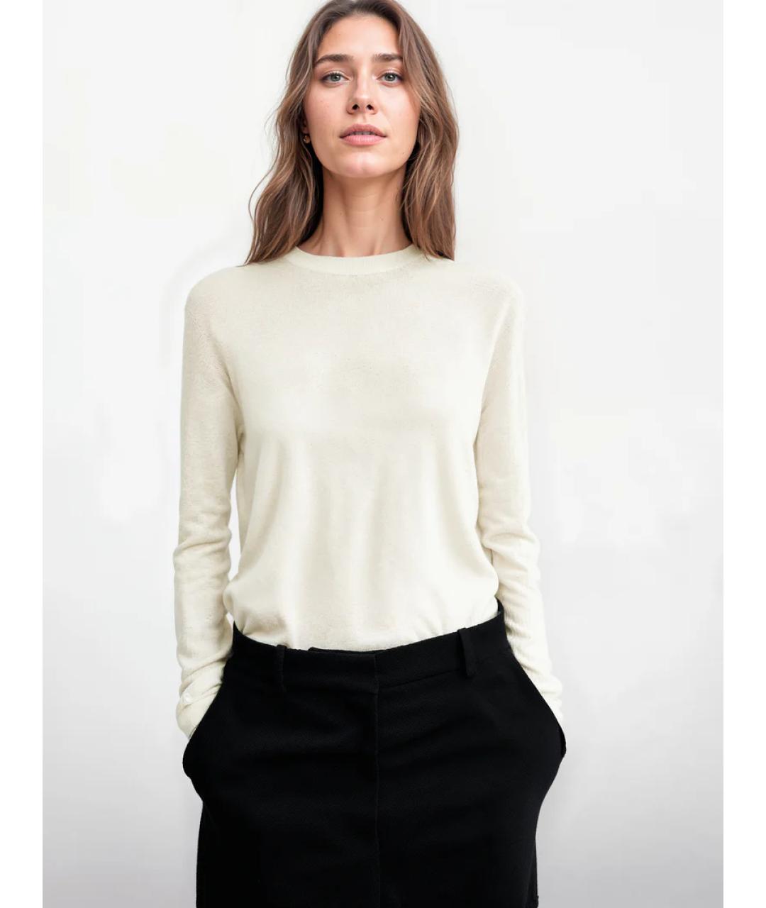 TOTEME Белый шерстяной джемпер / свитер, фото 2