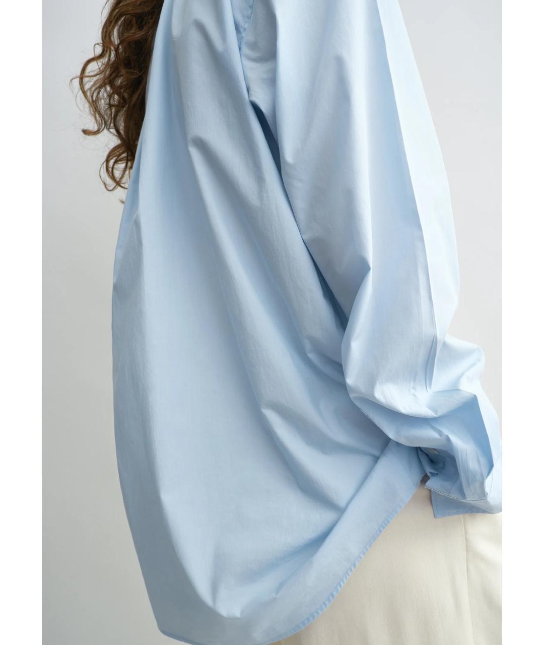TOTEME Голубая хлопковая рубашка, фото 5