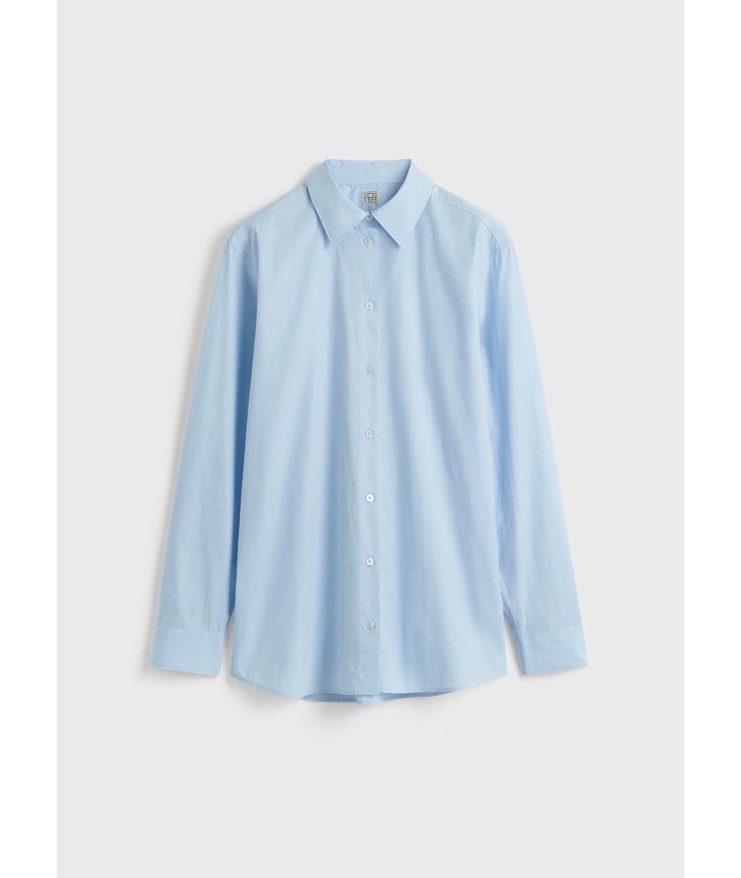 TOTEME Голубая хлопковая рубашка, фото 6