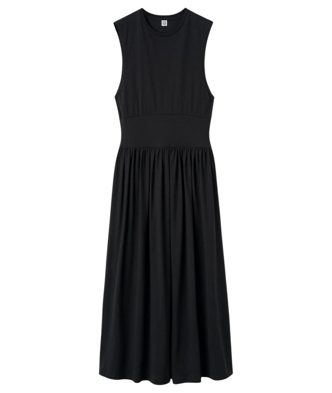 TOTEME Черное хлопковое повседневное платье, фото 1