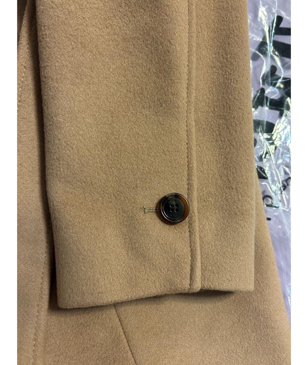HUGO BOSS Бежевое шерстяное пальто, фото 6