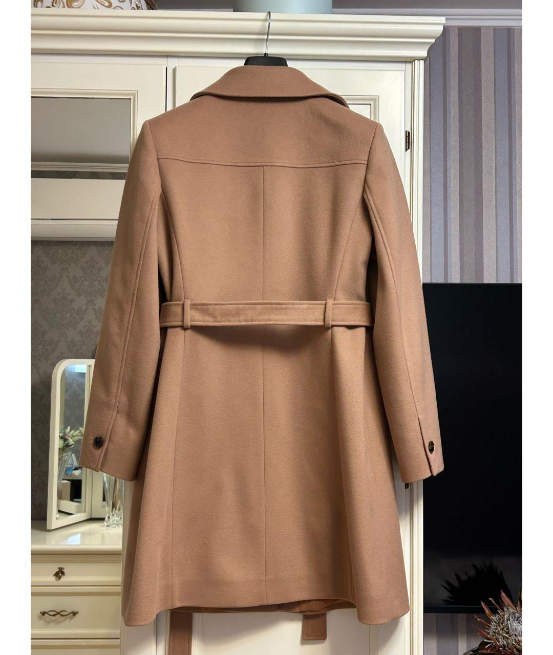 HUGO BOSS Бежевое шерстяное пальто, фото 2