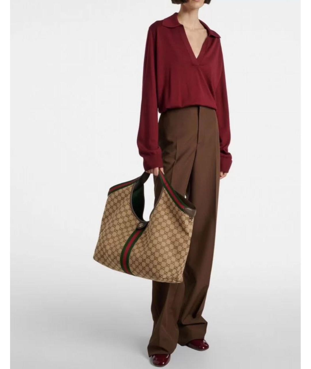 GUCCI Бежевая сумка тоут, фото 3