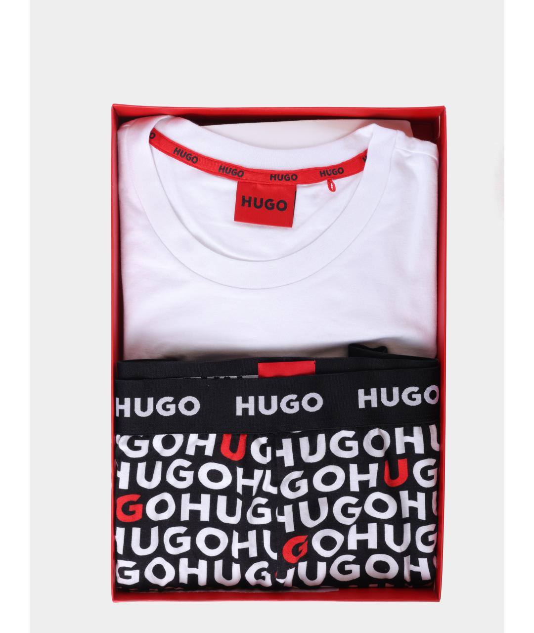 HUGO Белая пижама, фото 2