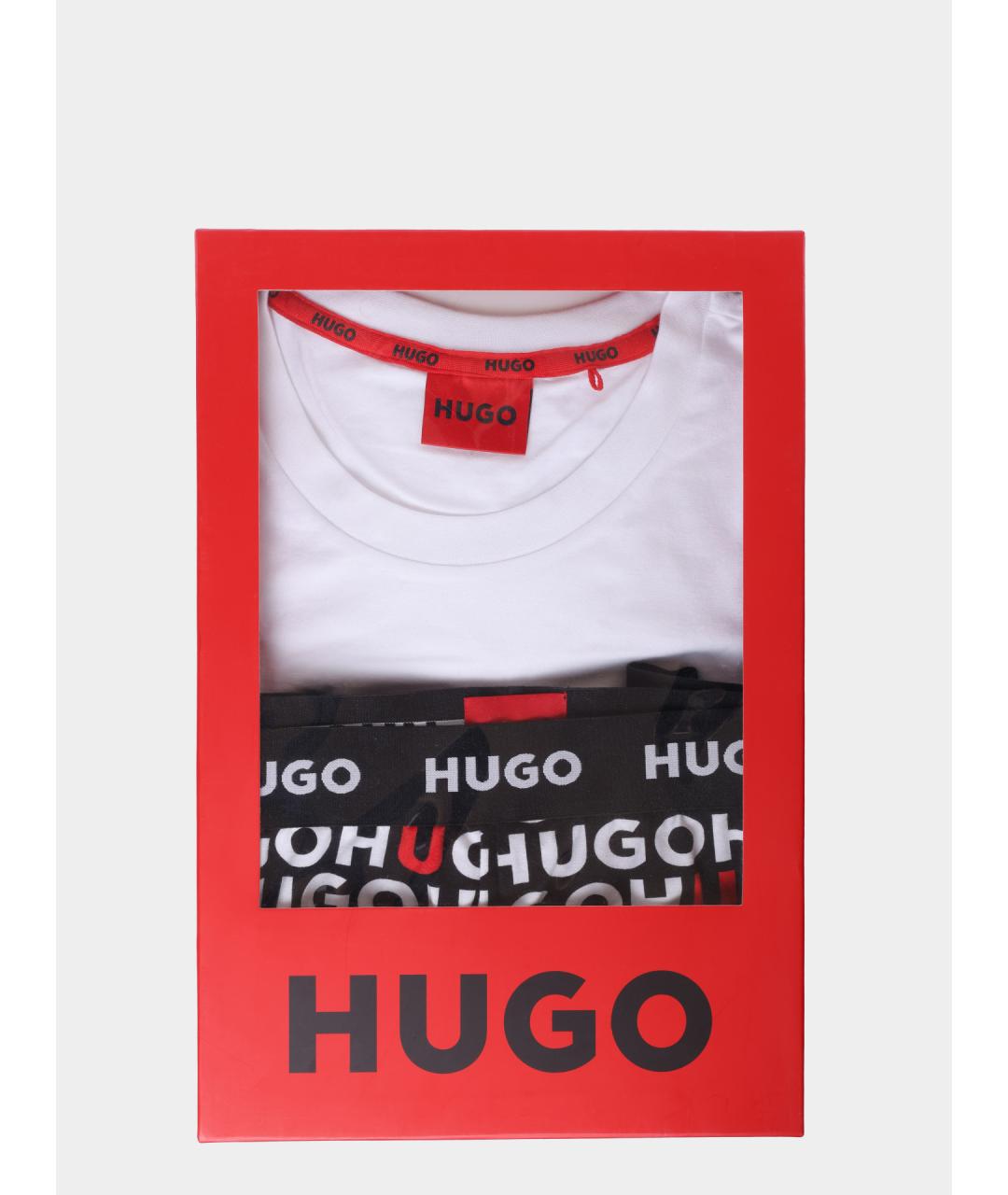 HUGO Белая пижама, фото 3