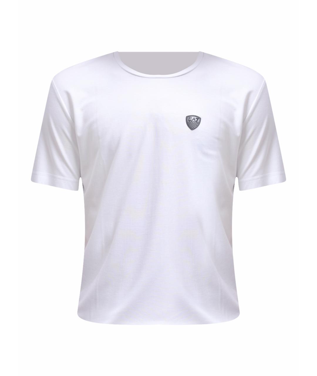 EA7 Белая вискозная футболка, фото 1