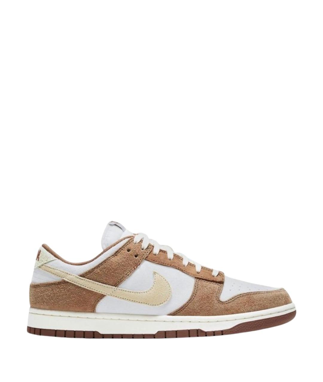 NIKE Коричневые замшевые низкие кроссовки / кеды, фото 1