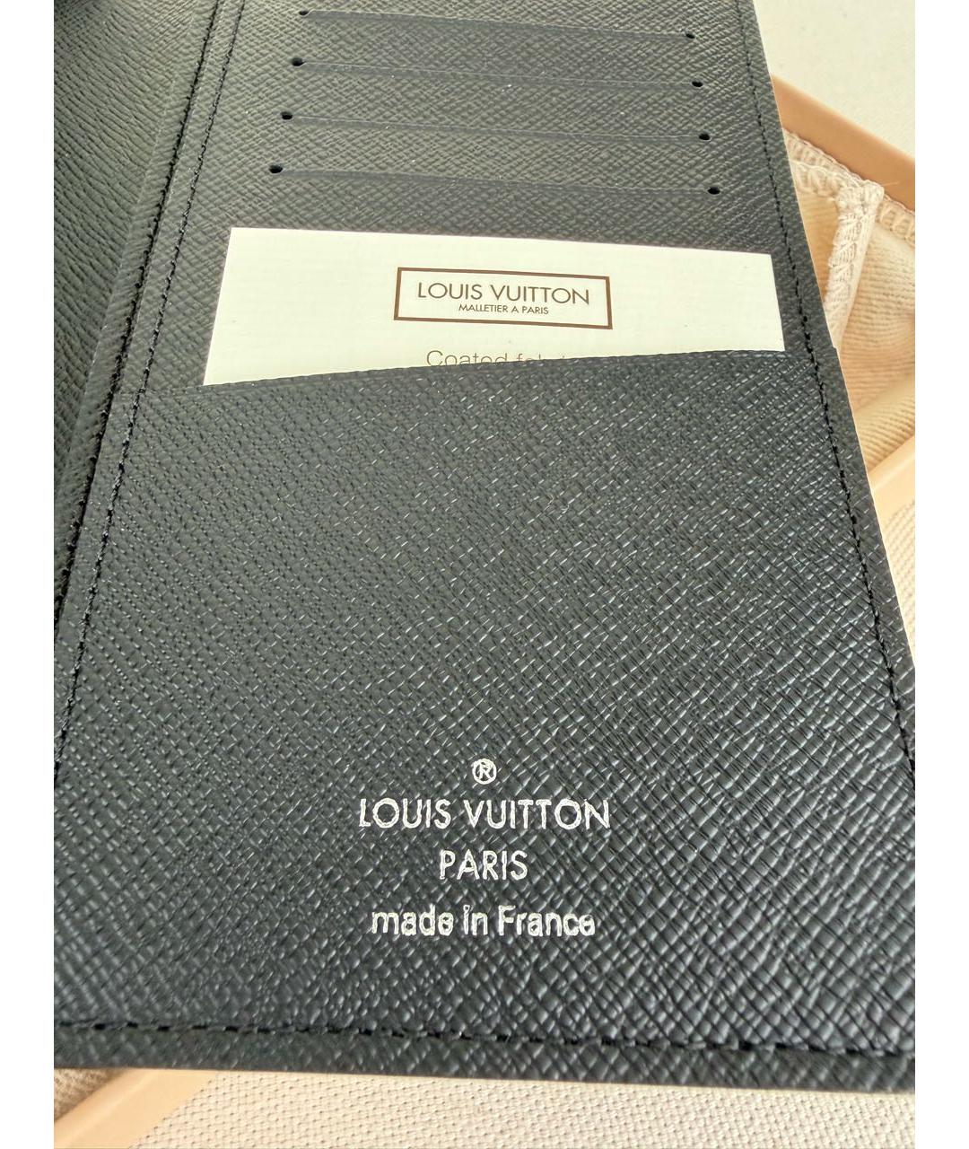 LOUIS VUITTON Черный кошелек, фото 4