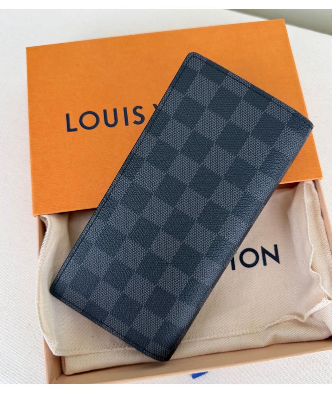 LOUIS VUITTON Черный кошелек, фото 2