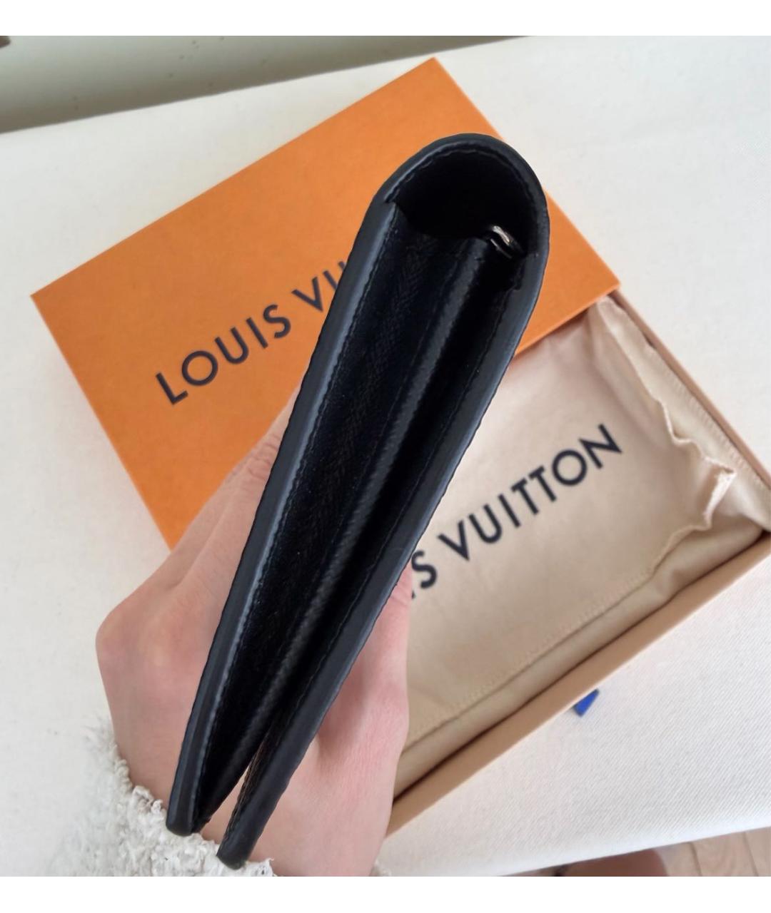 LOUIS VUITTON Черный кошелек, фото 6