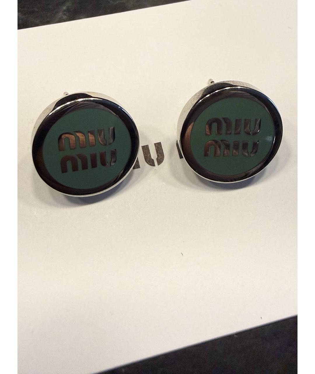 MIU MIU Серые серьги, фото 9