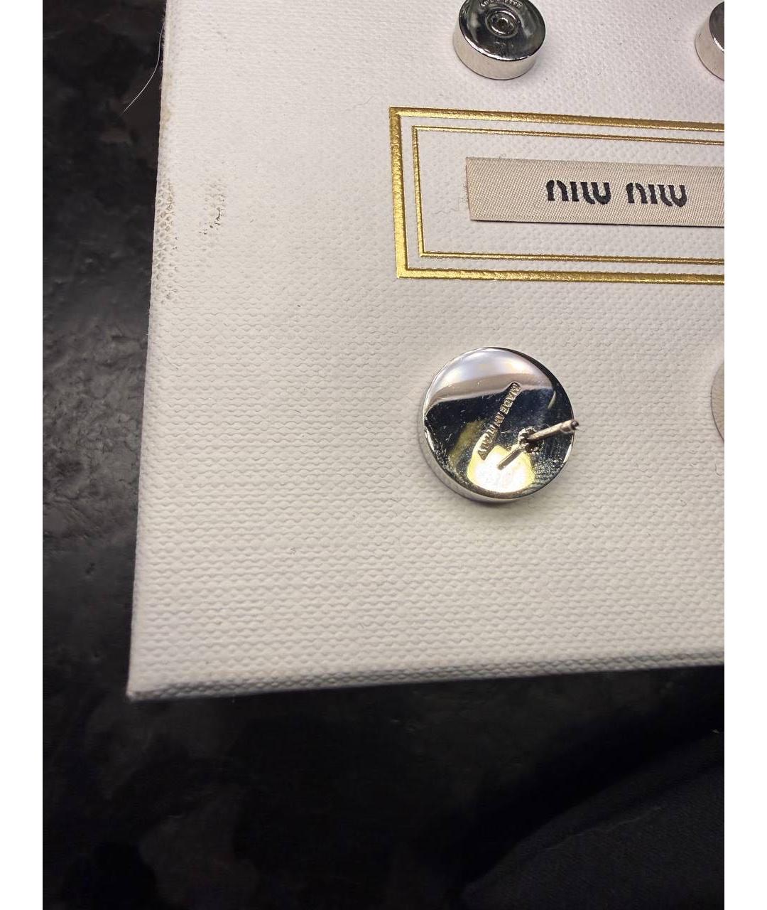 MIU MIU Серые серьги, фото 6