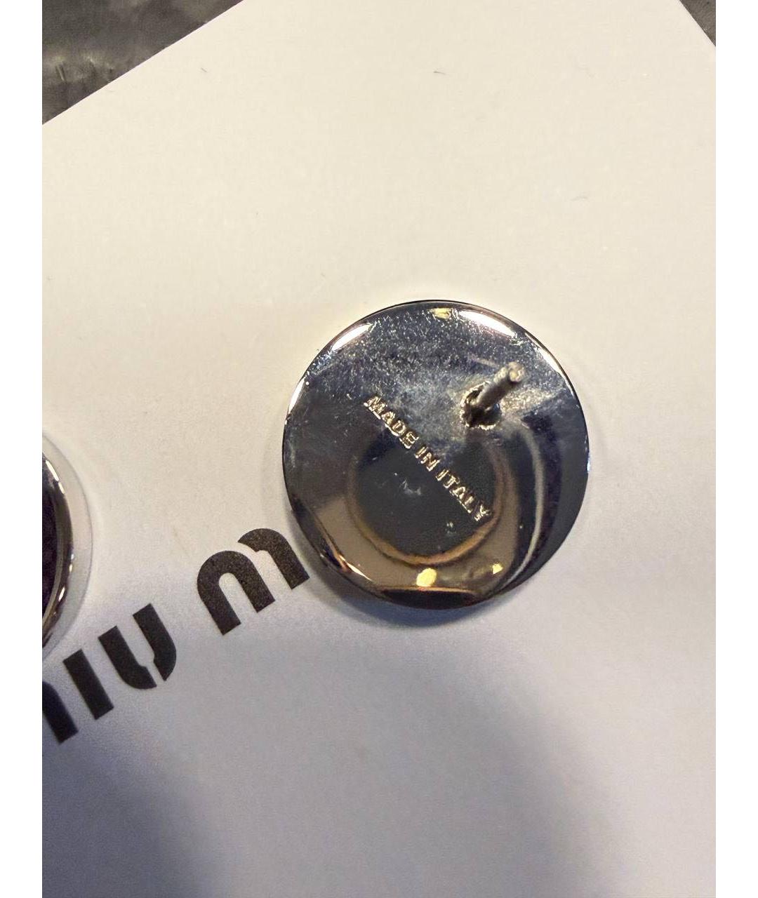 MIU MIU Серые серьги, фото 8