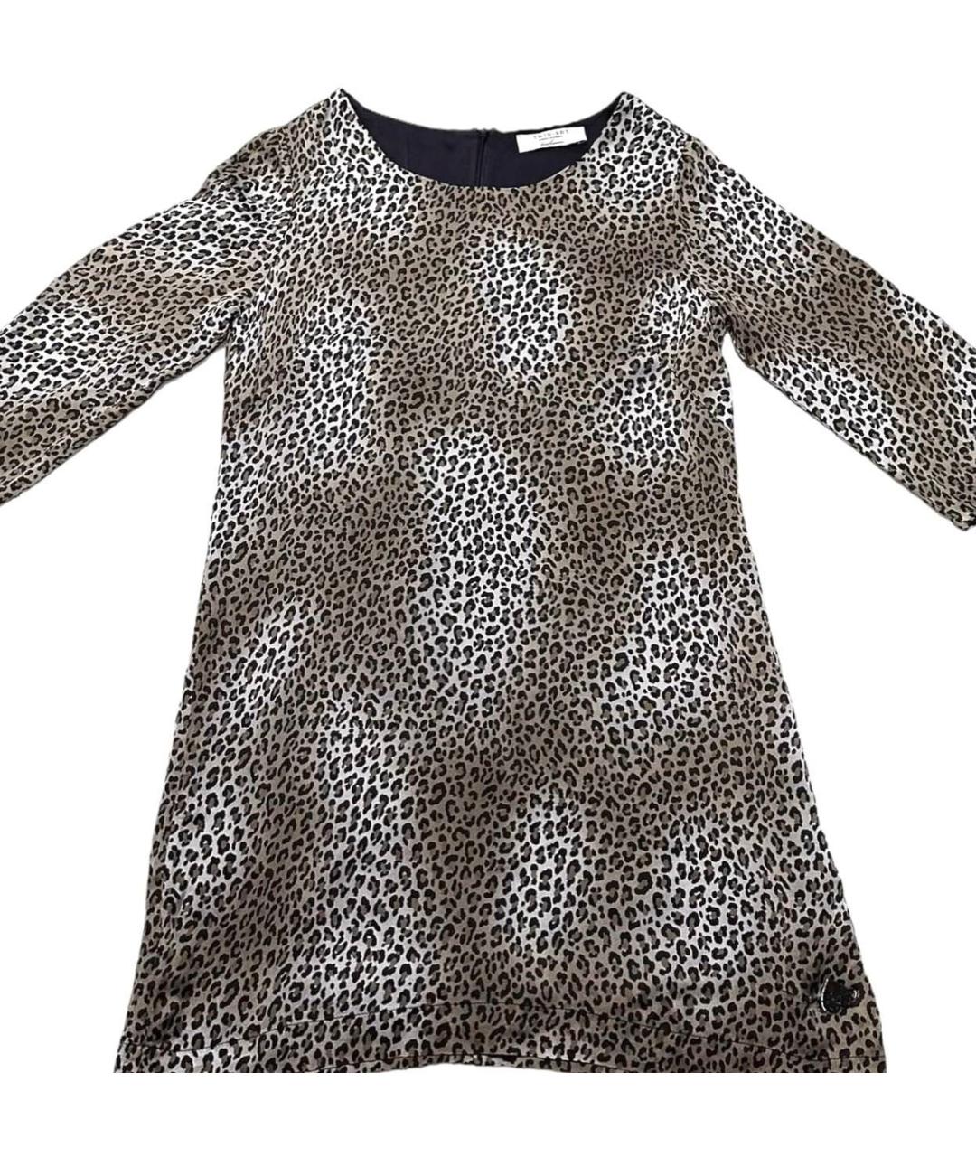 TWIN-SET Мульти шелковое повседневное платье, фото 8