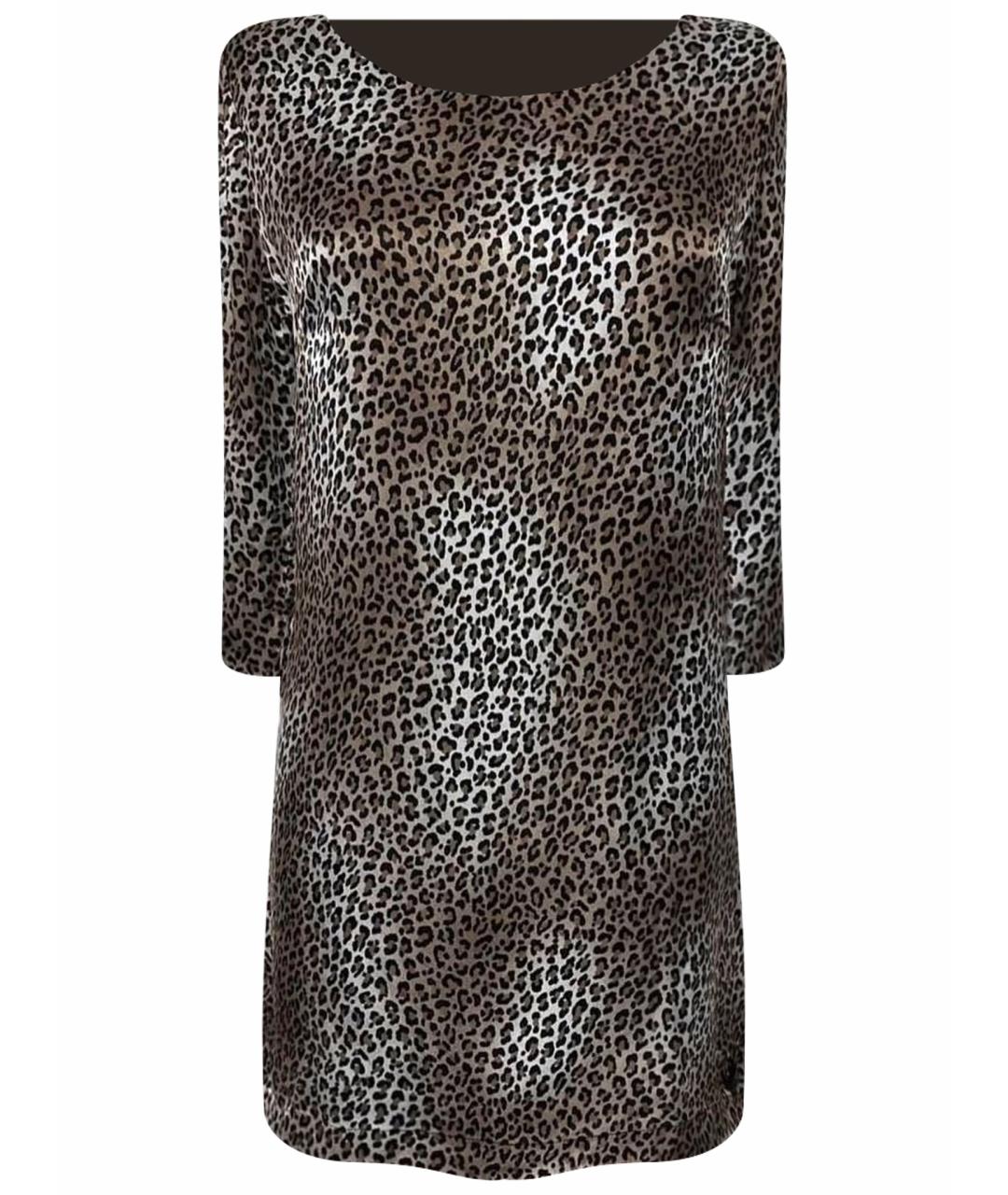 TWIN-SET Мульти шелковое повседневное платье, фото 1