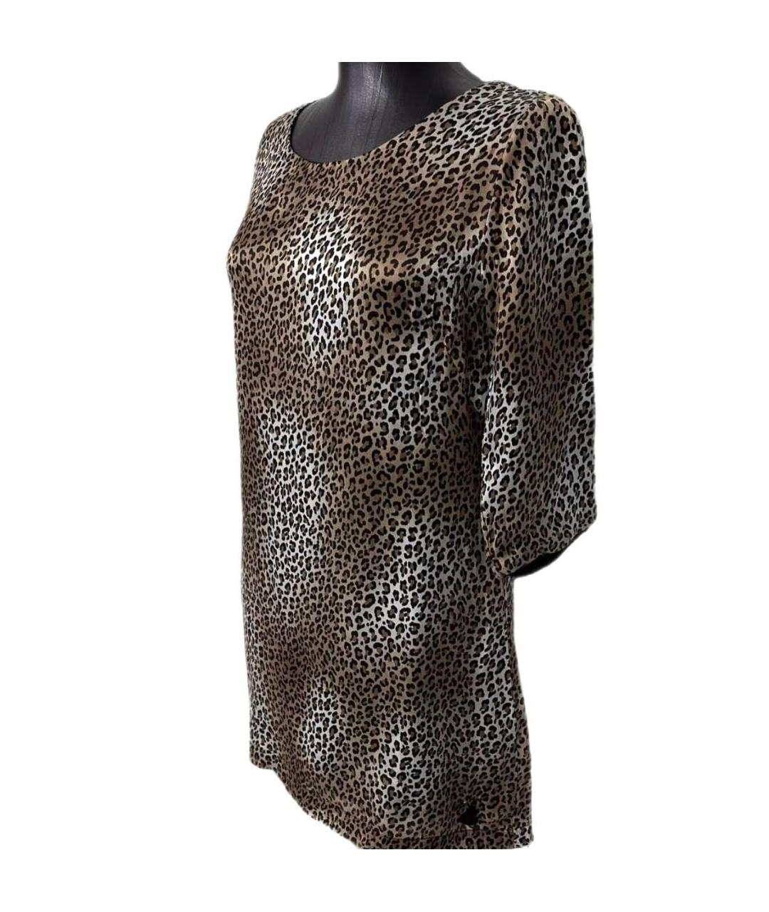 TWIN-SET Мульти шелковое повседневное платье, фото 6