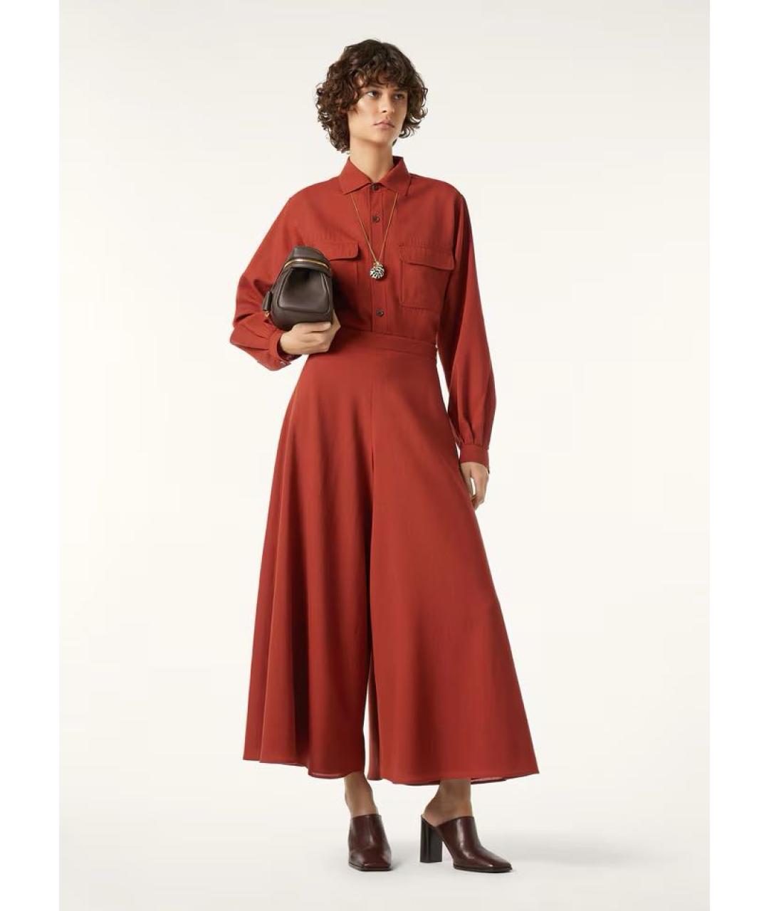 LORO PIANA Красная шерстяная рубашка, фото 2