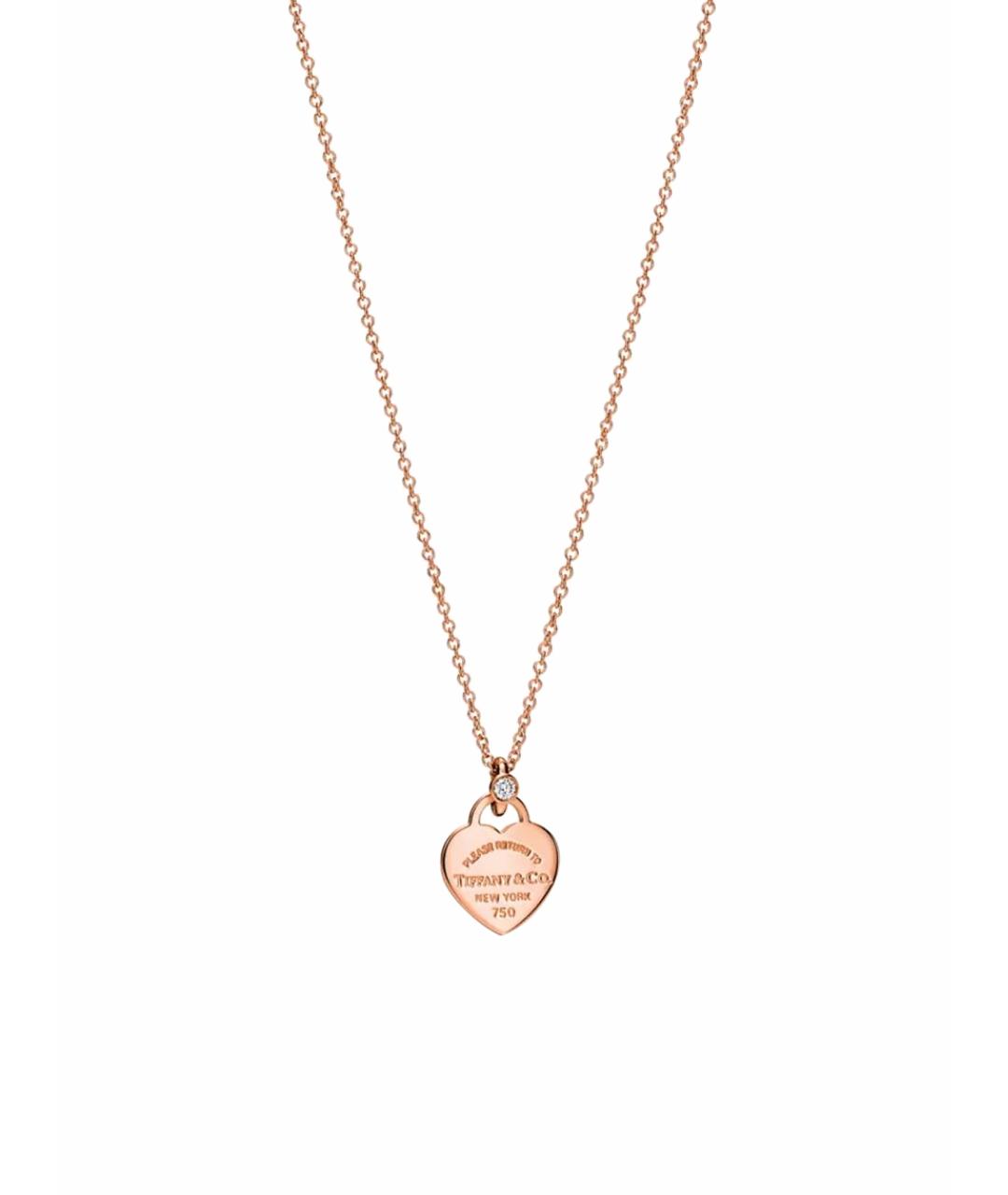 TIFFANY&CO Розовое колье из розового золота, фото 1