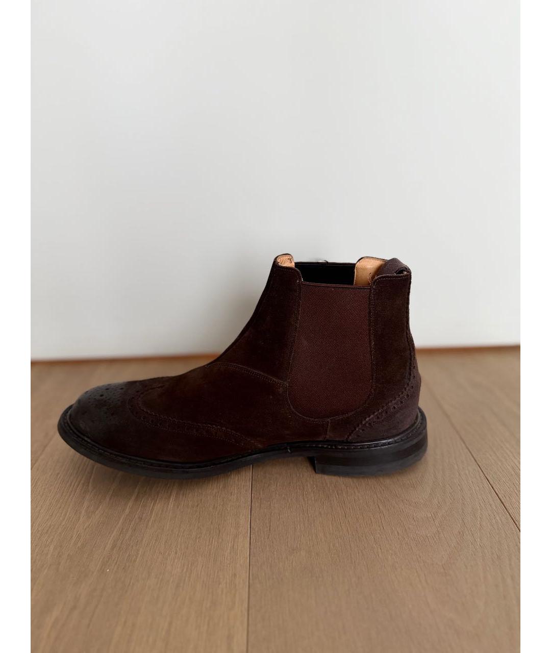 CHURCH'S Коричневые замшевые высокие ботинки, фото 5