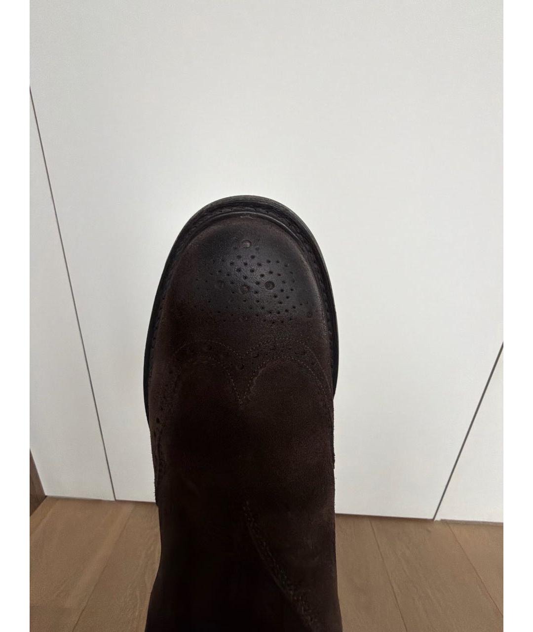 CHURCH'S Коричневые замшевые высокие ботинки, фото 7