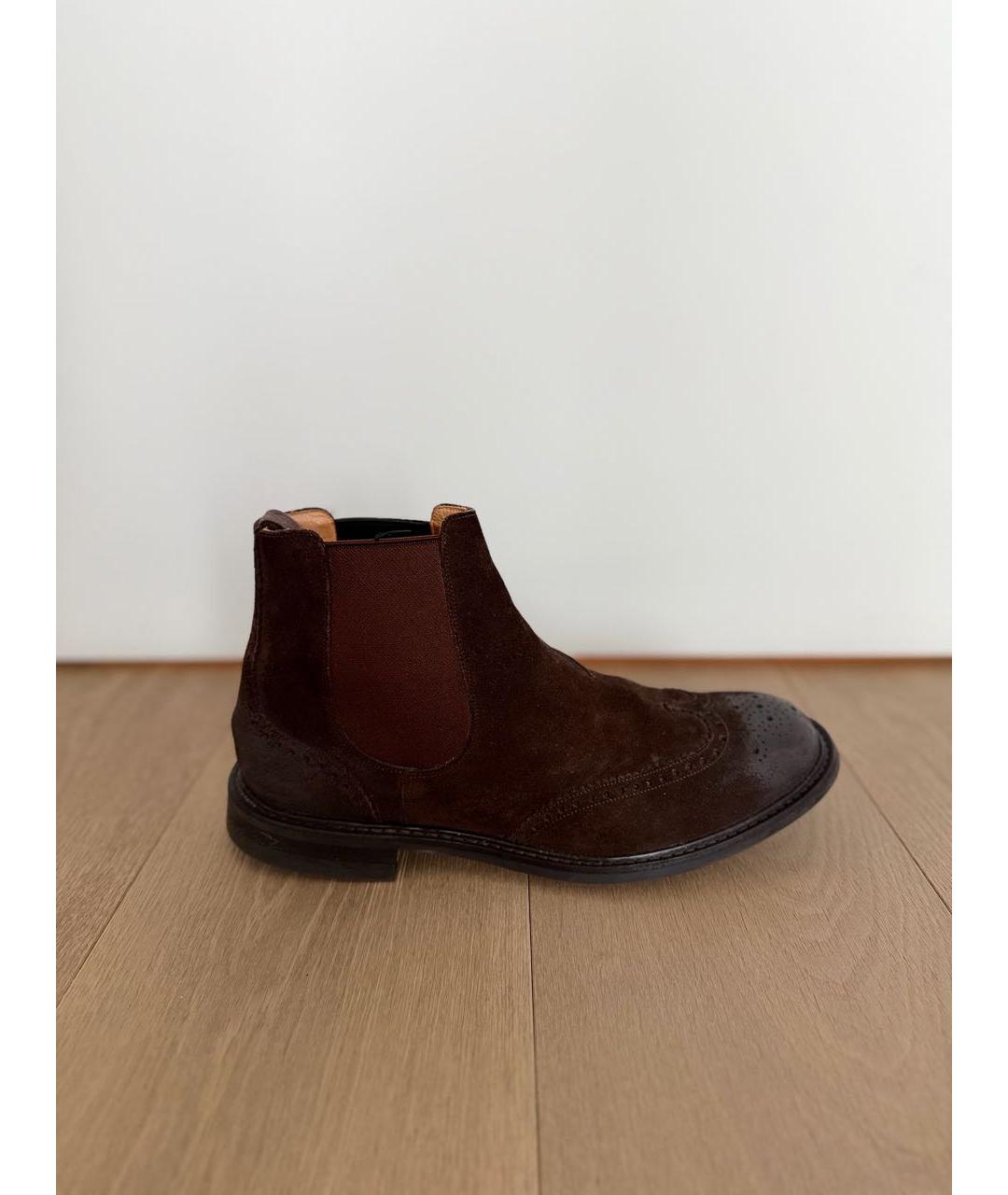 CHURCH'S Коричневые замшевые высокие ботинки, фото 9