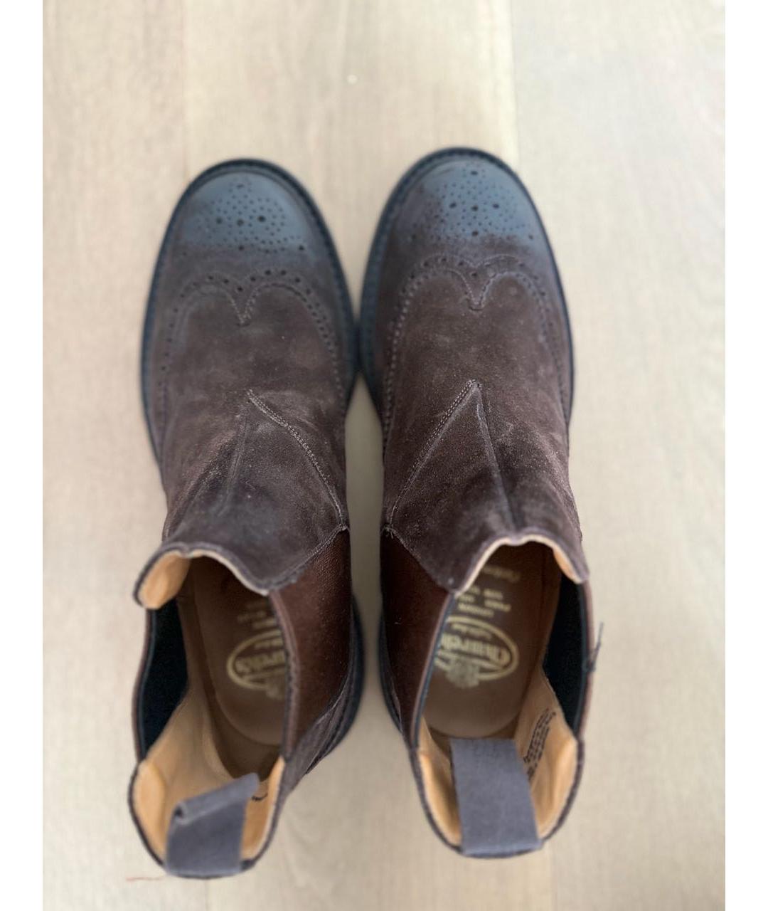 CHURCH'S Коричневые замшевые высокие ботинки, фото 3