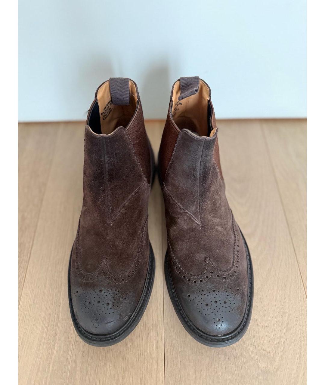 CHURCH'S Коричневые замшевые высокие ботинки, фото 2