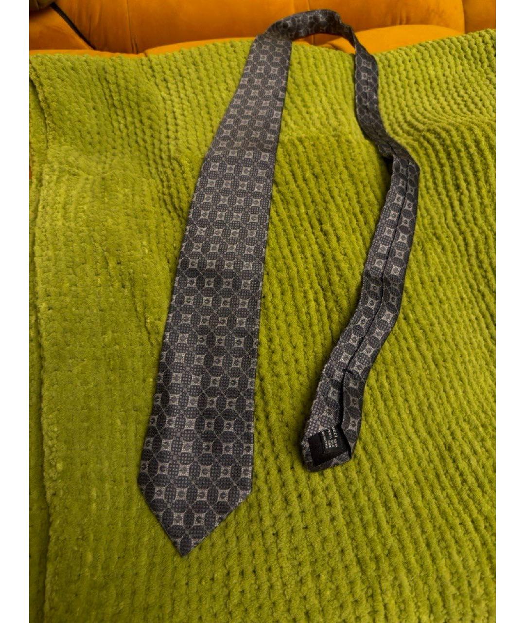 GUCCI Синий шелковый галстук, фото 3