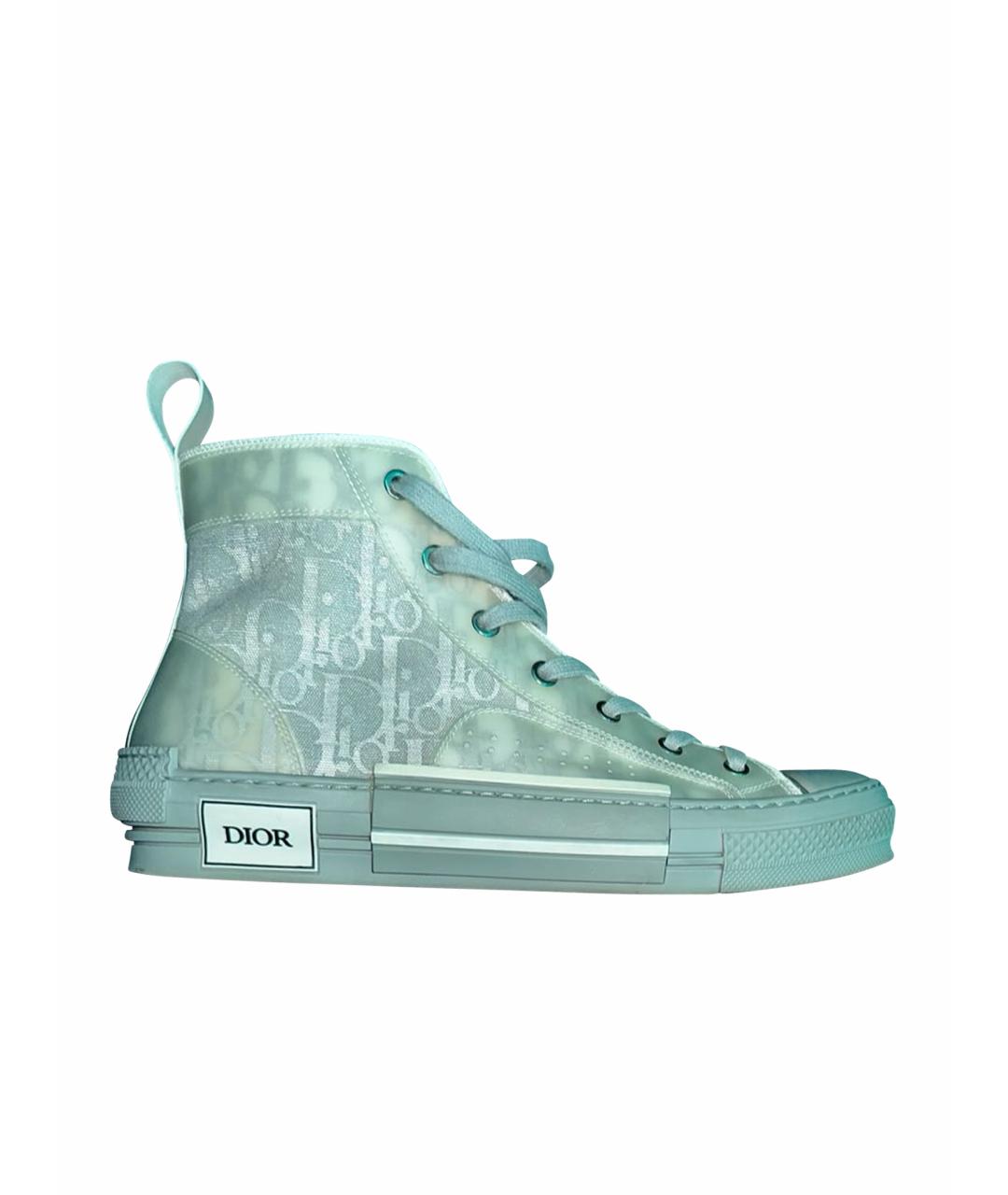 CHRISTIAN DIOR Серые высокие кроссовки / кеды, фото 1