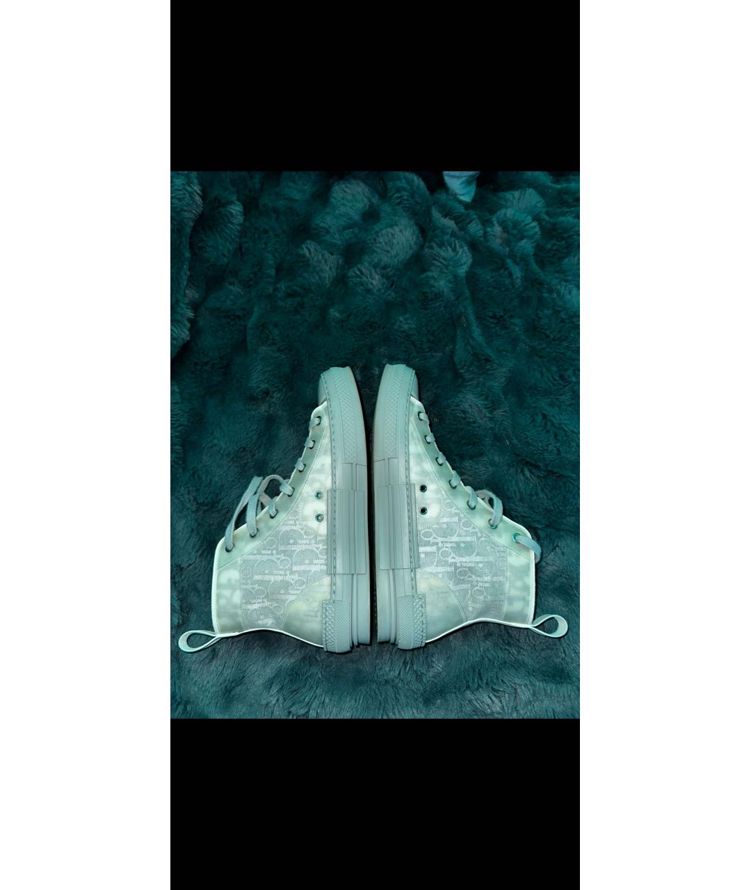 CHRISTIAN DIOR Серые высокие кроссовки / кеды, фото 4