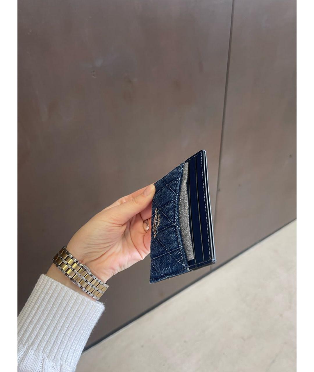 COACH Темно-синий кожаный кардхолдер, фото 5