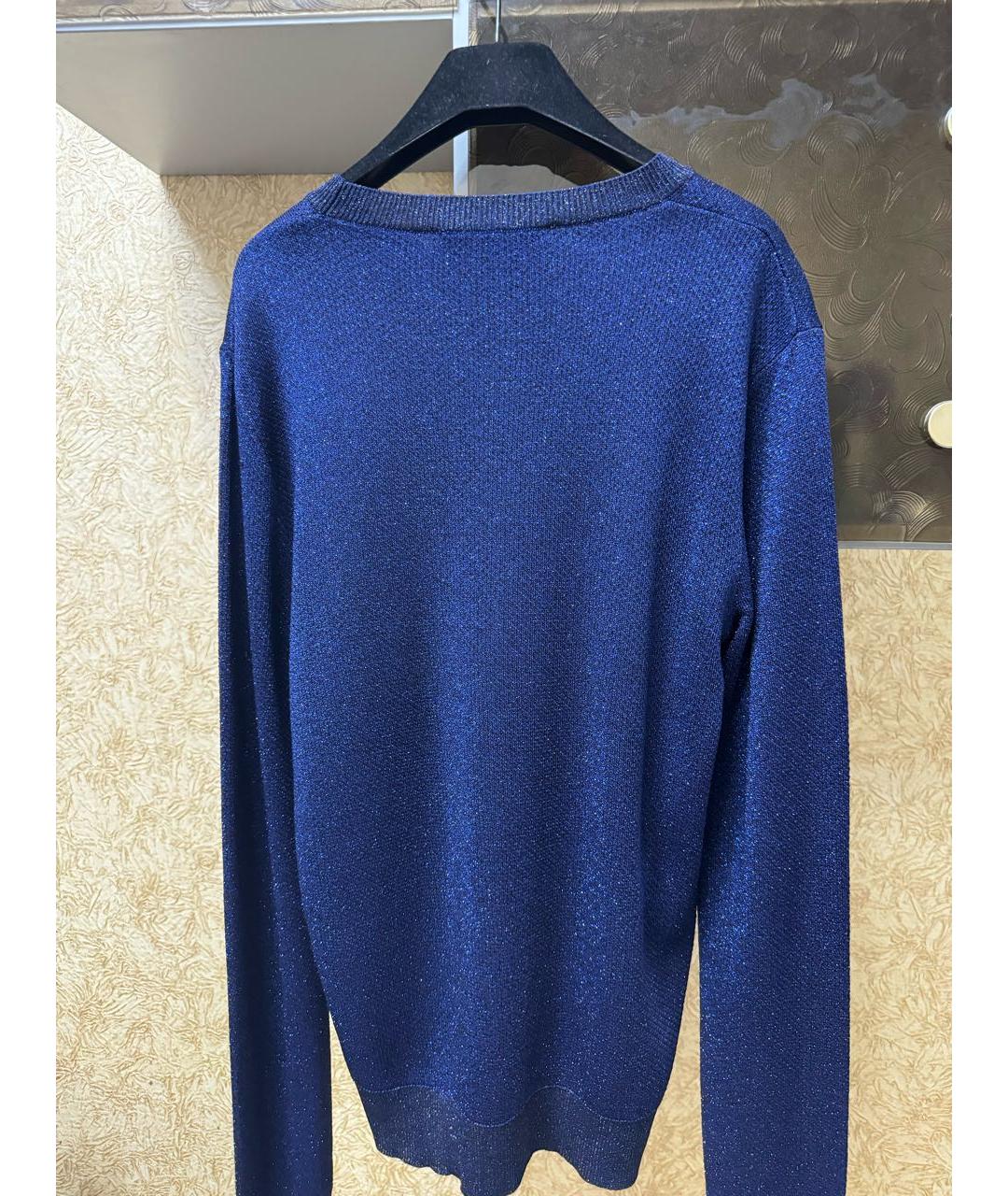 MSGM Темно-синий вискозный джемпер / свитер, фото 4