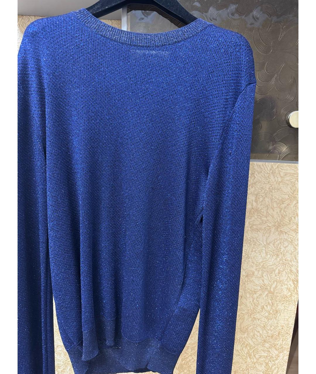 MSGM Темно-синий вискозный джемпер / свитер, фото 2
