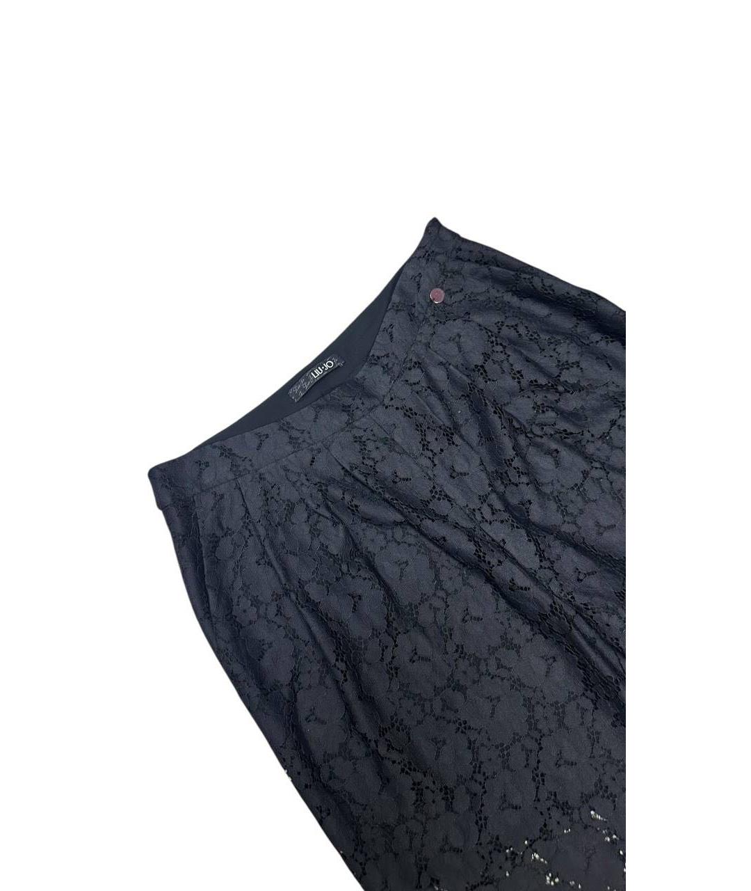 LIU JO Черные полиэстеровые капри, фото 3