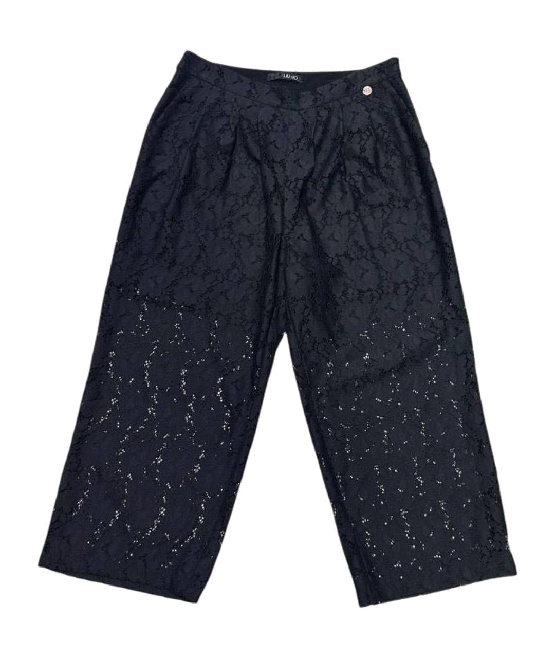 LIU JO Черные полиэстеровые капри, фото 1