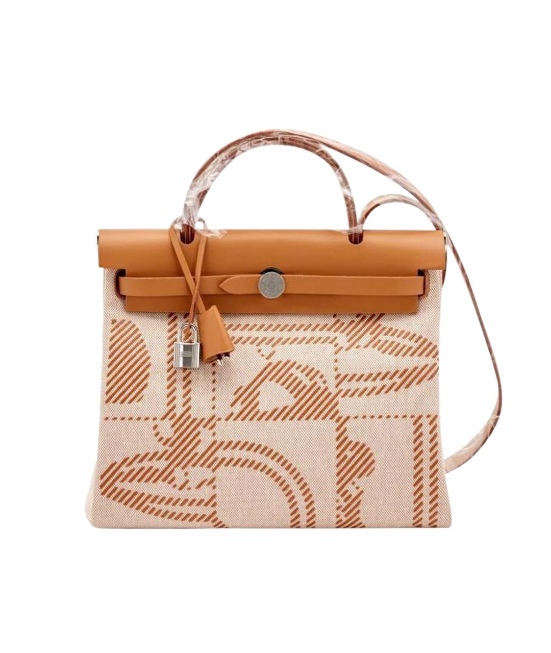 HERMES Коричневая сумка с короткими ручками, фото 1