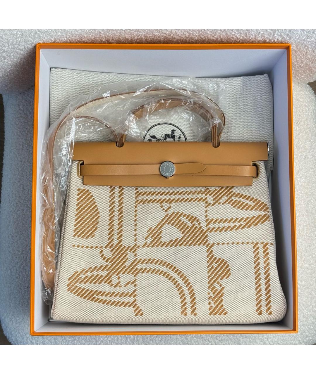 HERMES Коричневая сумка с короткими ручками, фото 2