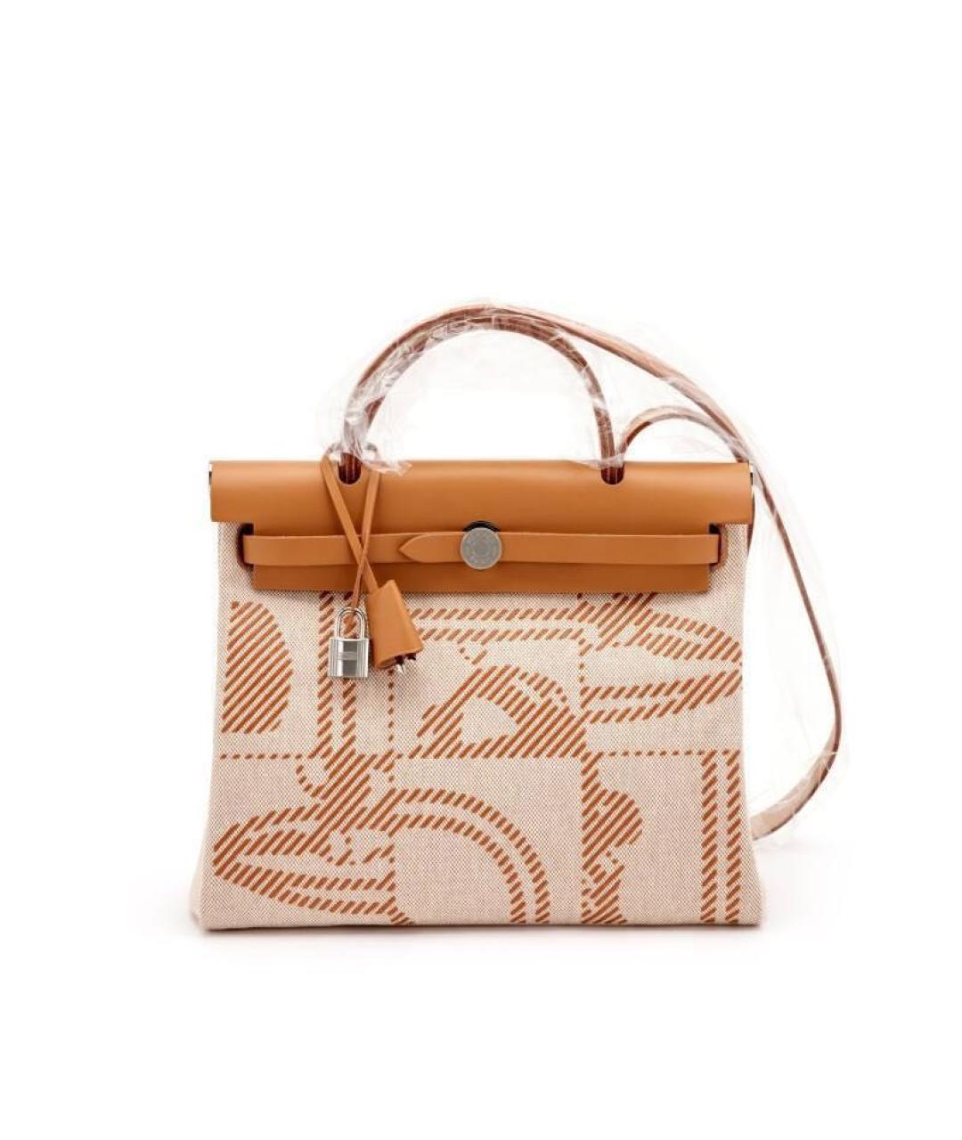 HERMES Коричневая сумка с короткими ручками, фото 8